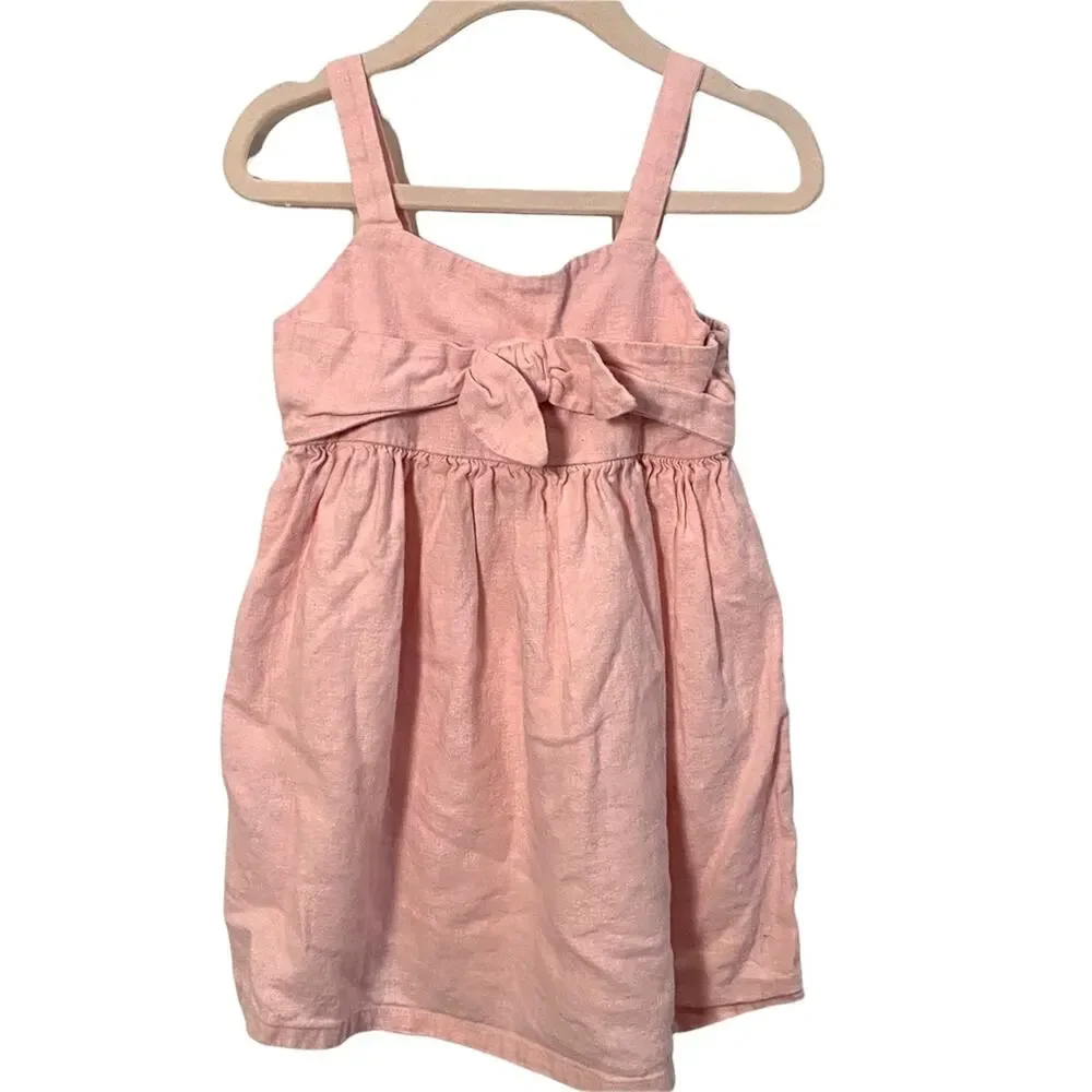 Toddler pink Dress 2T Linen blend Pink BalletCore Ballet Pastel Dress